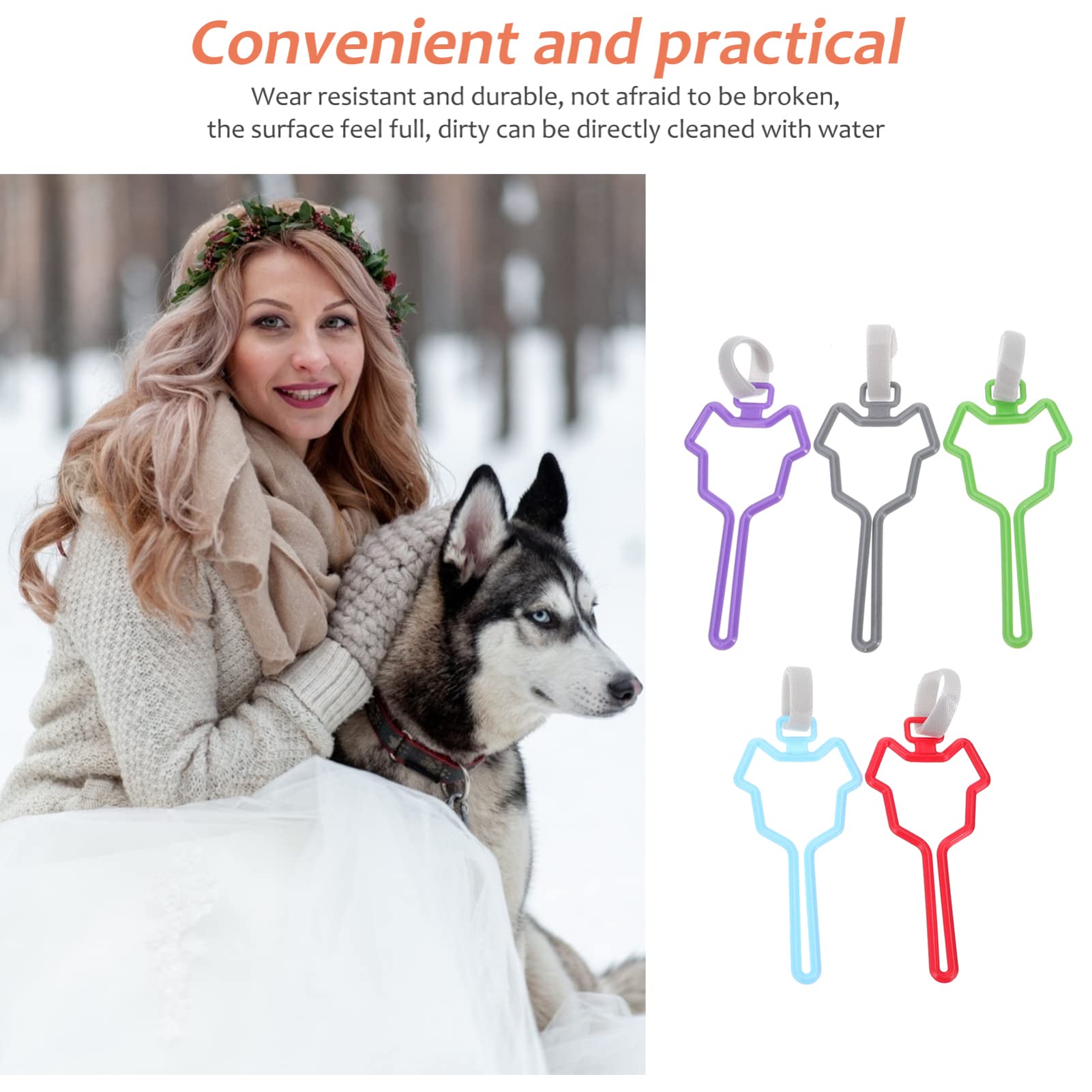 5pièces Distributeur De à Déjections Canines Clip De Fixation Pratique Pour Laisse à Et Poussette Accessoire De Promenade Main Pour Chiens
