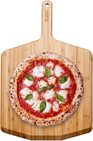 Ooni 16” Bamboo Pizza Peel – Wooden 16 Inch Serving