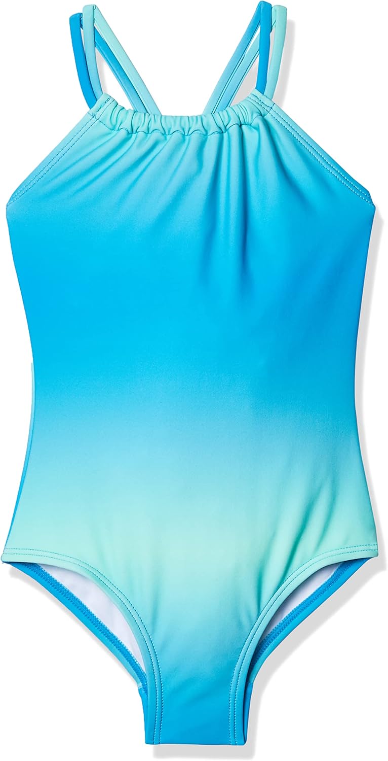 Kanu Surf Girls Jasmine Beach Sport Halter One Piece Swimsuit