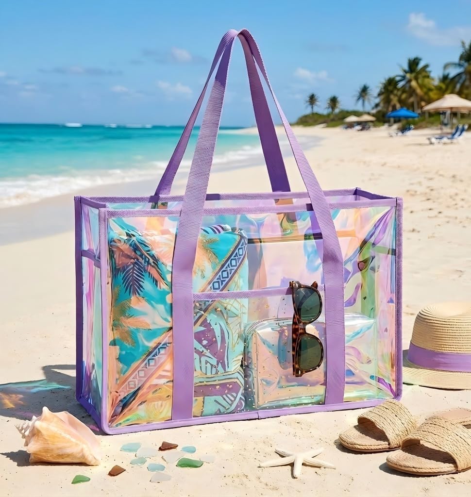 Vexillum Iridescent Clear Tote Handbag image 3