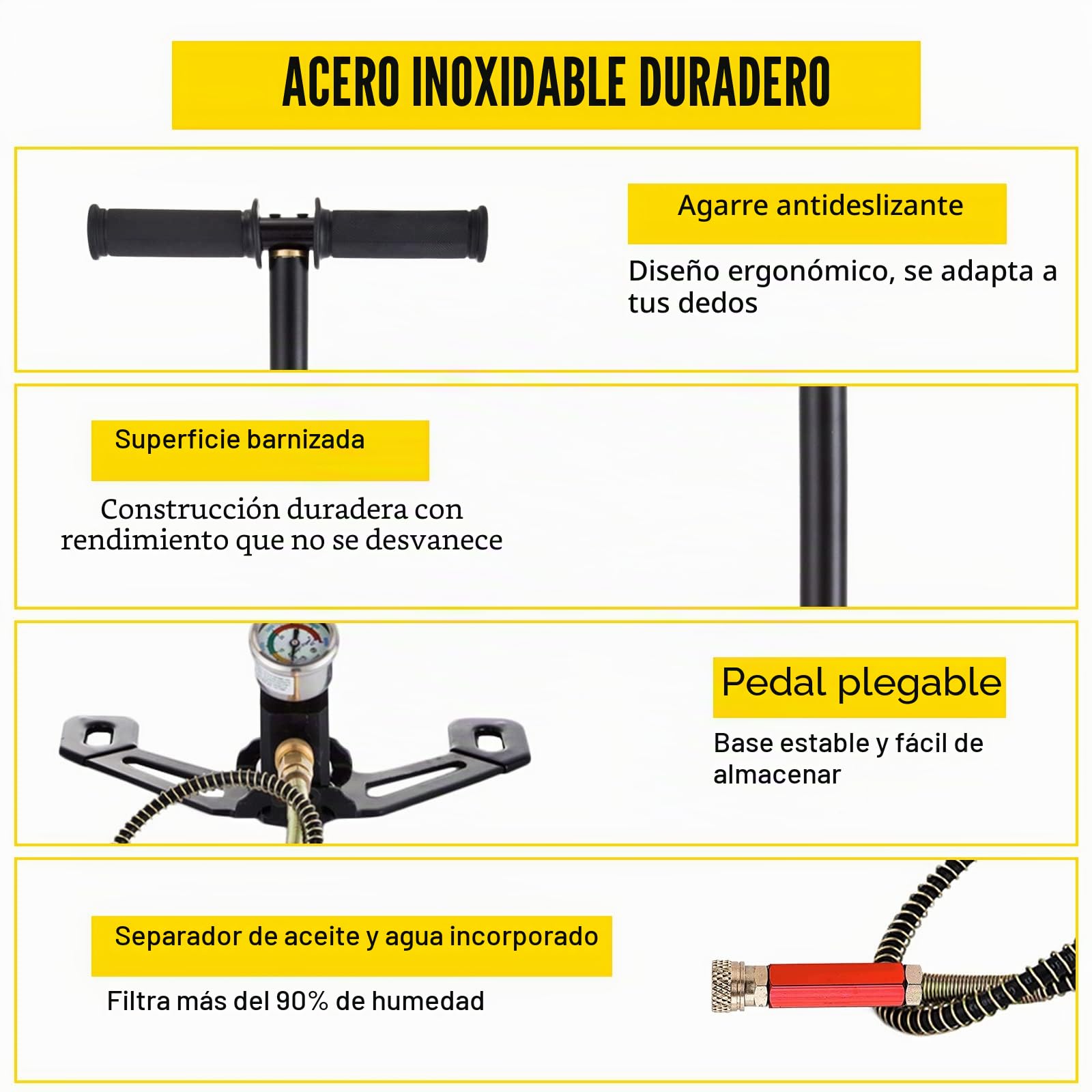 Bomba de pie trifásica de Columna Bomba Inflable de Aire