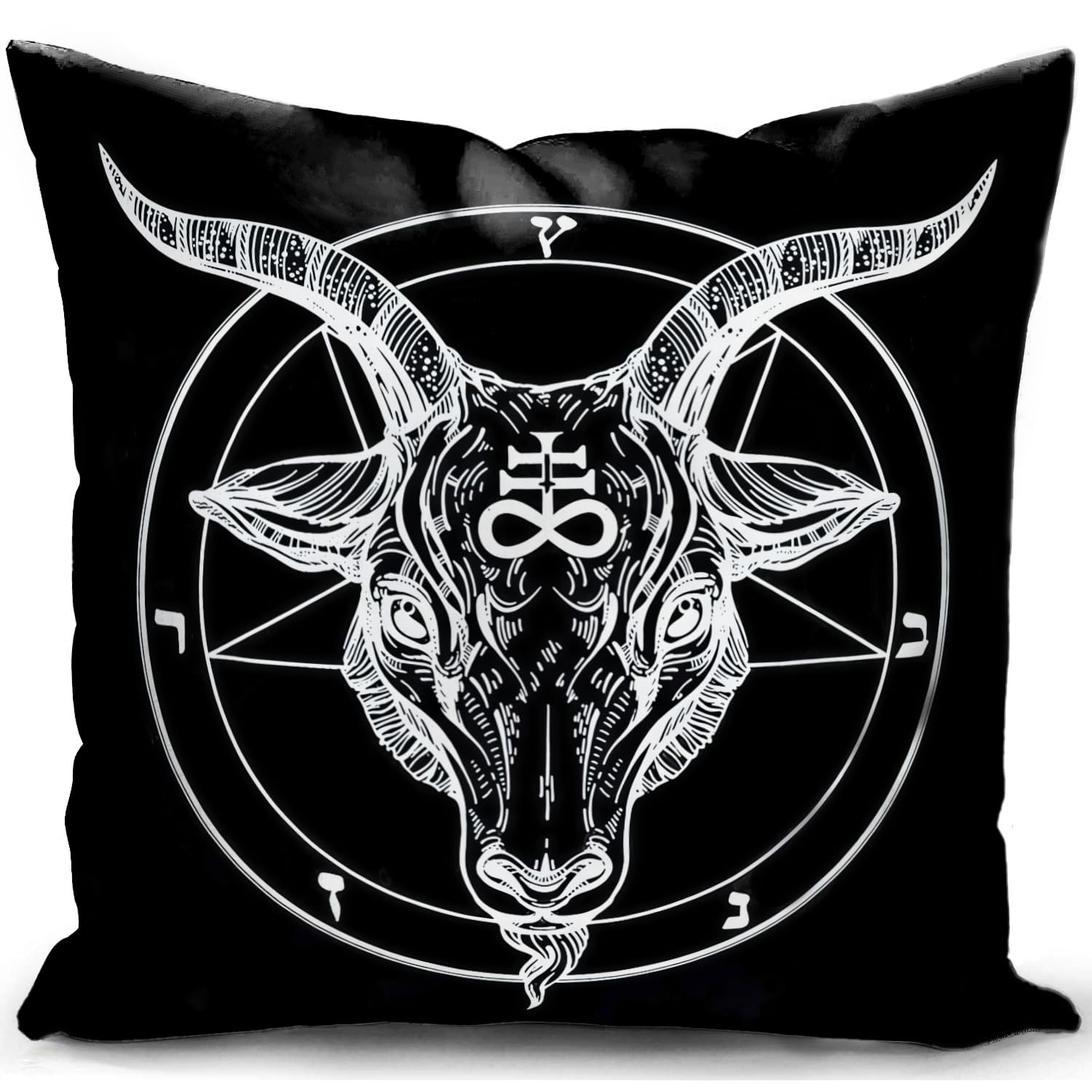 HUASHUZI Gothic Witchy Cushion Cover Witch Gifts for Women Grunge Room Decor Girls Home Witchcraft Throw Pillow Case Double-sided Design Decorations for Livingroom Bed Room Sofa 18"x18"(45x45cm)