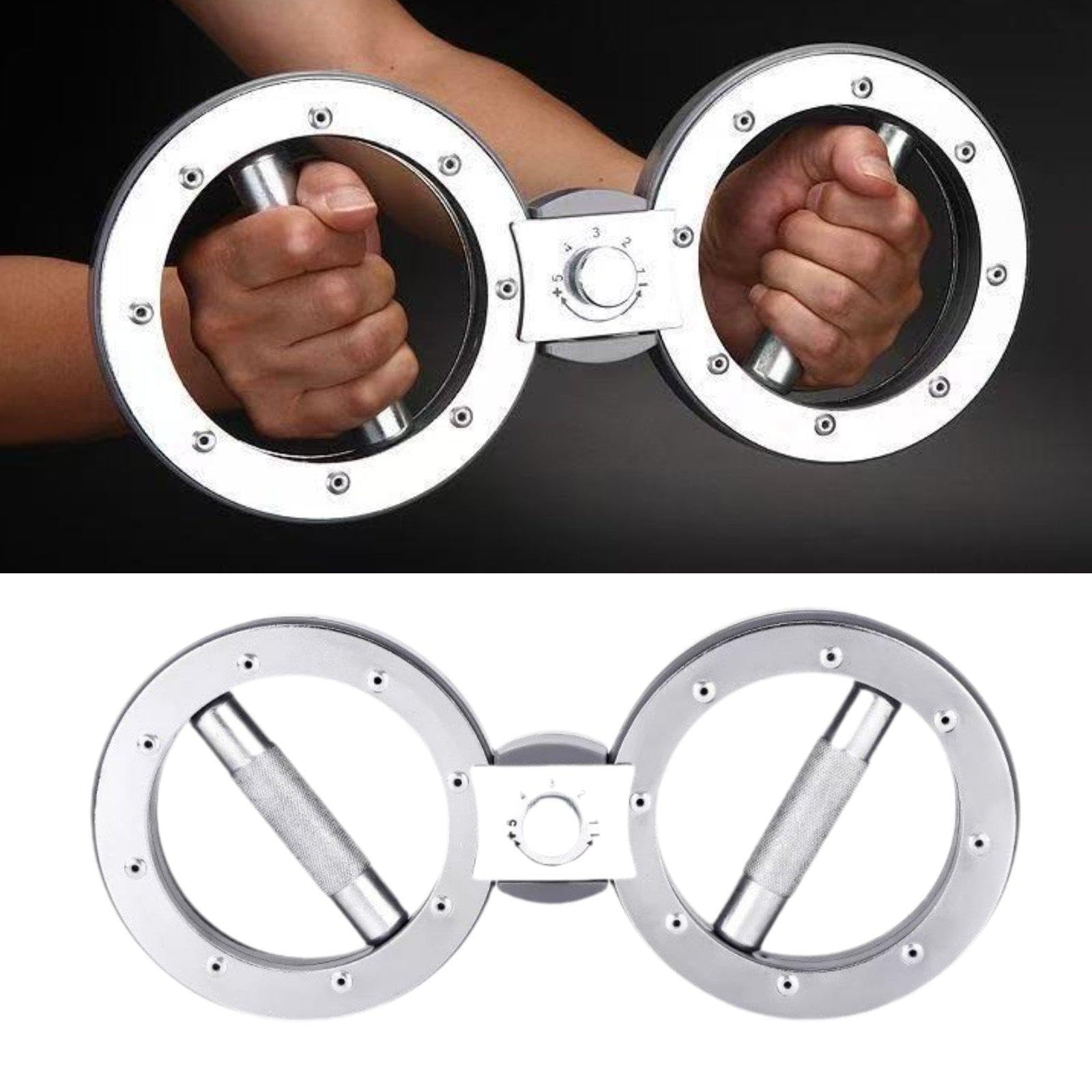 perfk Ejercitador Brazos y antebrazos con Resistencia Ajustable para Entrenamiento Muscular y fortalecimiento la Parte del Cuerpo, Ideal para