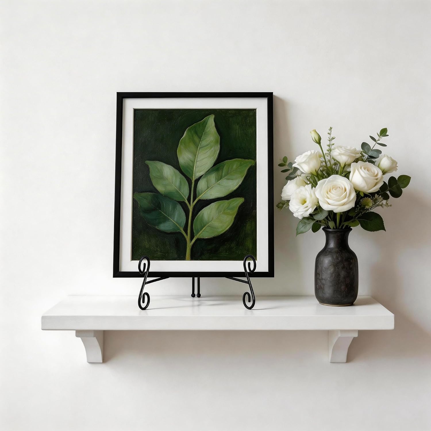 Plate Stand for Display Black Metal Plate Holder Display Stand, Heavy Duty Decorative Easel for Plates, Picture Frames, Books, Artwork, Cookbook, Tabletop Display Stand, 8'' + 10'' + 12'', 3 Packs image 4