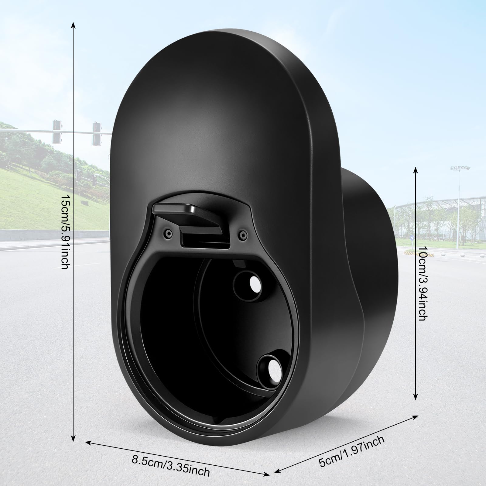 Zocipro Wallbox Kabelhalterung Typ 2, Stabile Wandhalterung für ladekabel, Ladekabel Halterung typ 2 & Kabelhalter Wallbox, Typ 2 Wandhalterung für EV Ladegerät & Ladekabel Wandhalterung, Schwarz - 4