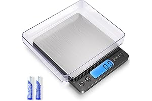 Balanza Digital de Cocina Escala de 3000g con Precisión de 0.1g, Función...
