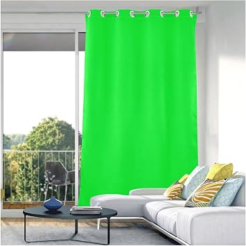 DOMIKING Neon Green Blackout Curtains 84 Inches Long Darkening Window Curtain Panels Drape for Living Room Bedroom 84x42in 1 Piece