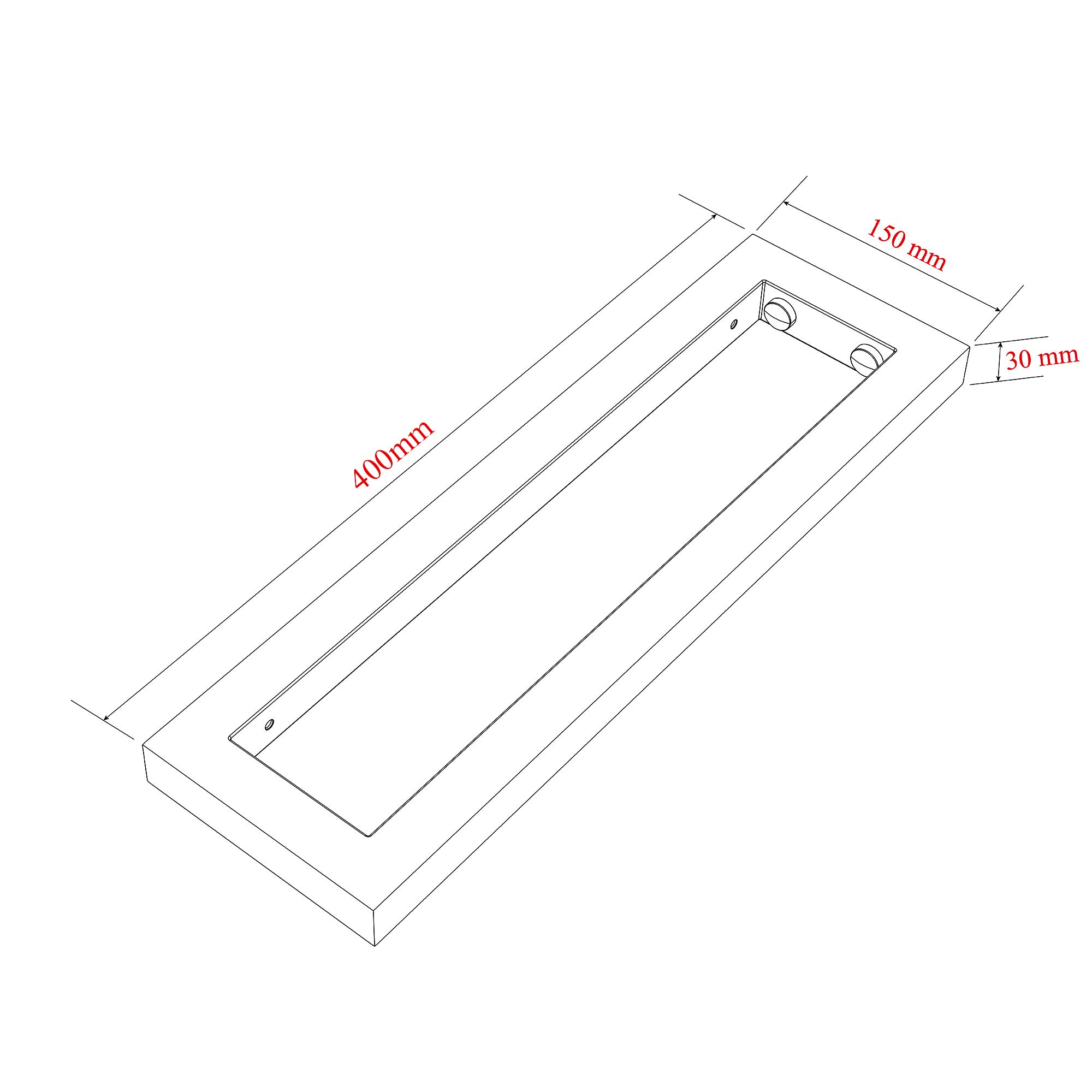 2x Wandkonsole Edelstahl Gebürstet 40cm - Träger Für Waschtisch & Regale