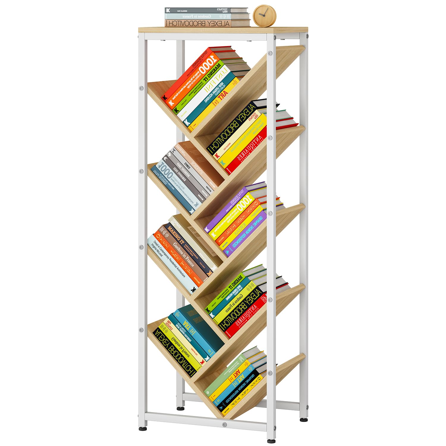 Estanteria esquinera para dormitorio librería vertical y estante de pie