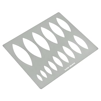 Amazon.co.jp: Aleks Melnyk No.204 メタル楕円テンプレート