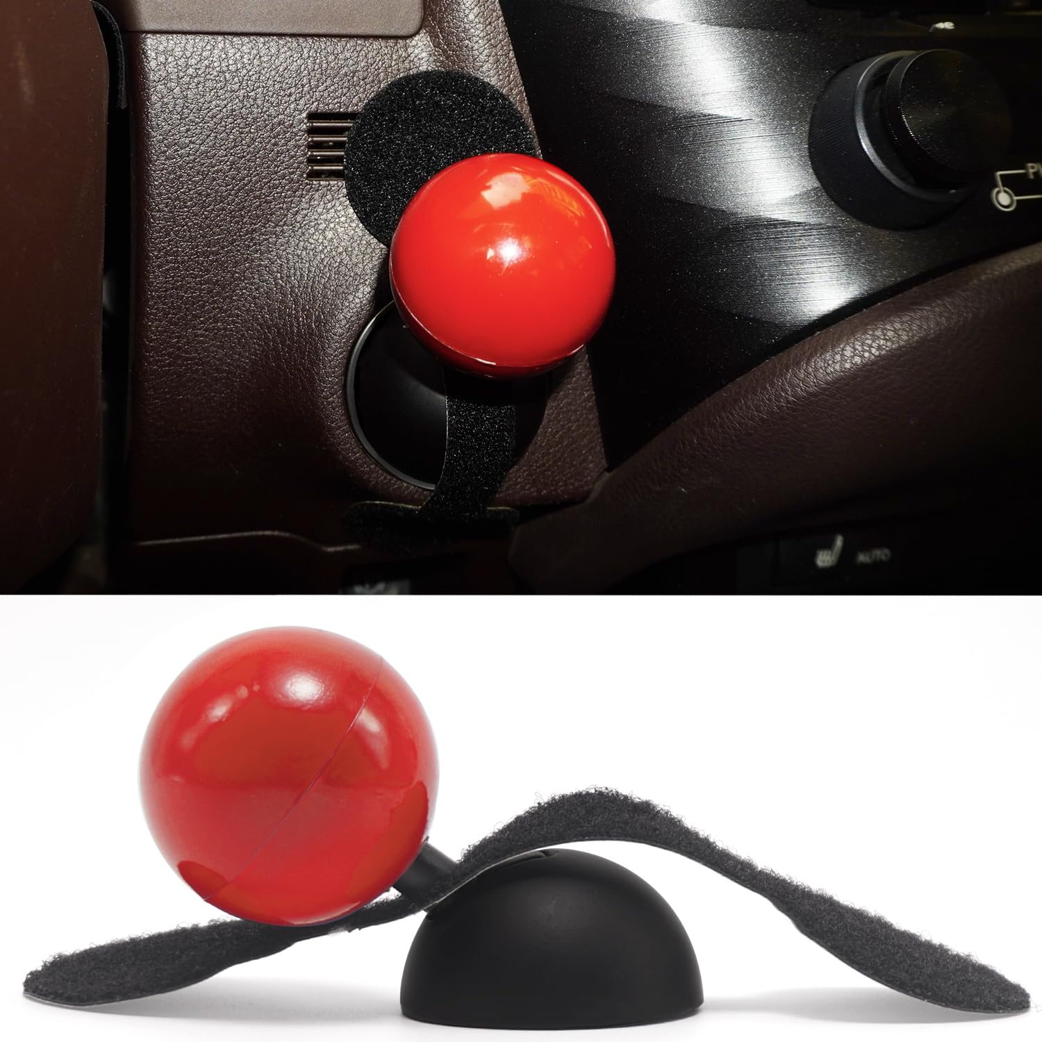 Car Push to One-Touch Start Button Rocker, Car Engine Start/Stop Joystick, Full Metal Ball-bar Automotive One Button Start Lever, Strong Adhesion,