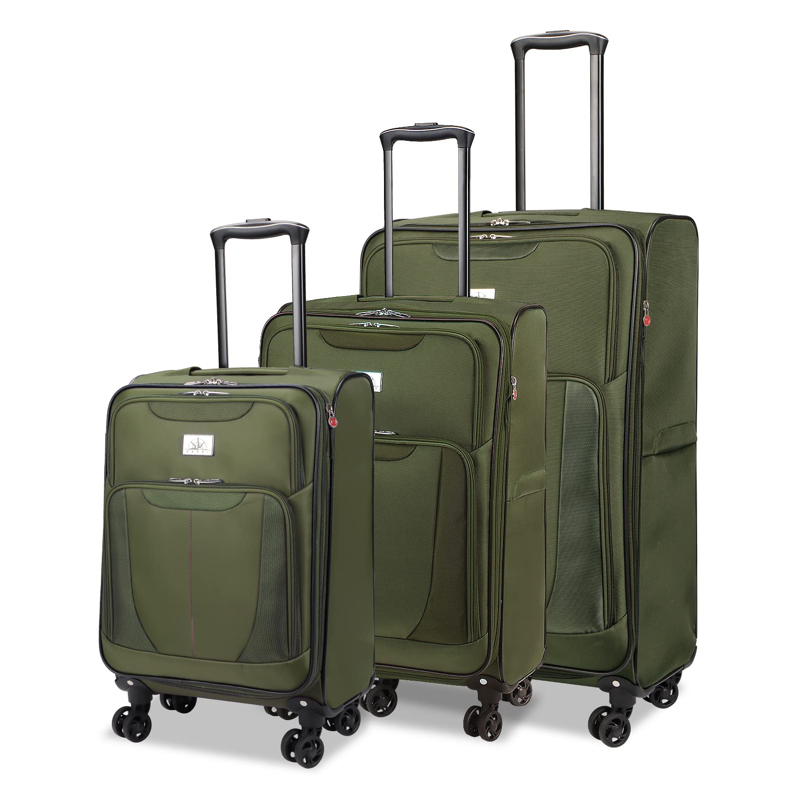 Buy 3 Piece Luggage Expandable Durable Softside Lightweight Suitcase