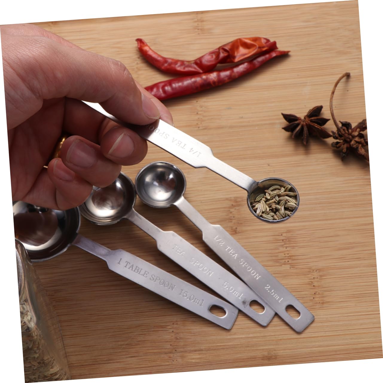 LIFKOME 12piezas Cucharas Medidoras Inoxidable De De Utensilios De Cocina Para Hornear Acero Inoxidable Precisas Para Ingredientes Secos y