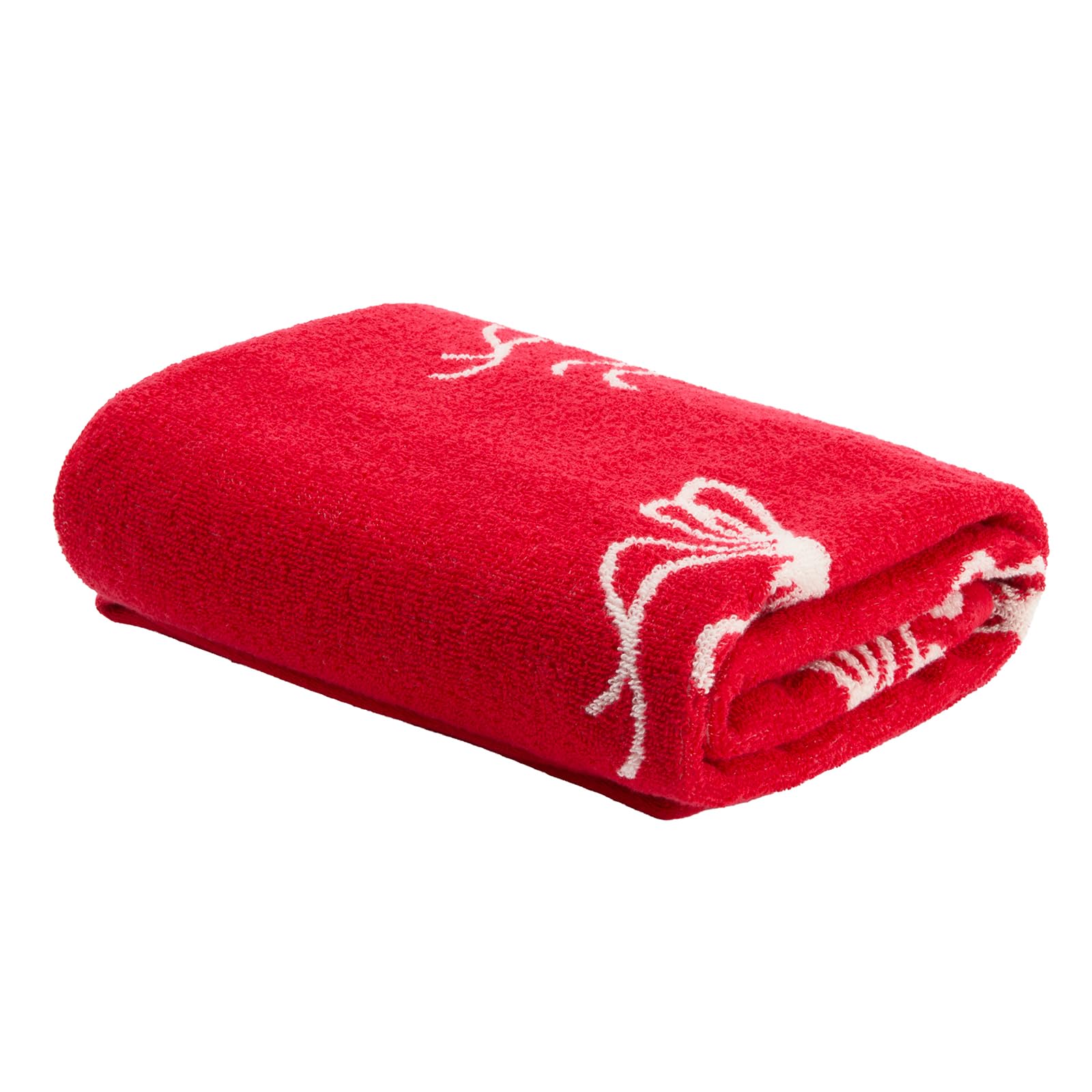OHS Hand Towel for Bathroom, Quick Drying Towel - Red, 1pc