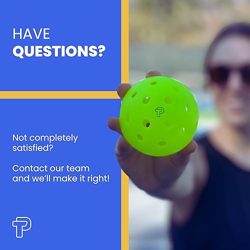Miniatura 7 de Tru-40 - Bolas de pickleball para exteriores aprobadas por USAPA para juegos recreativos y de torneos, disponibles en 3, 12, 50 y 100