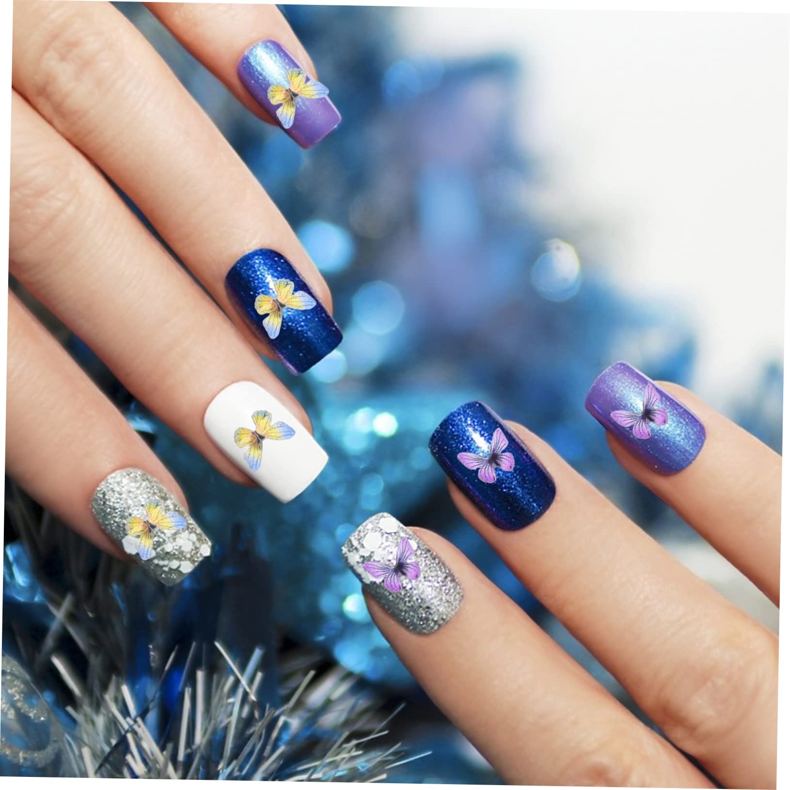 3 Set Decorazioni Unghie Farfalle Adesivi Per Nail Art Creativi Ciondoli Unici Per Manicure E Te Per Amanti Del Nail Design 3 Scatole*3