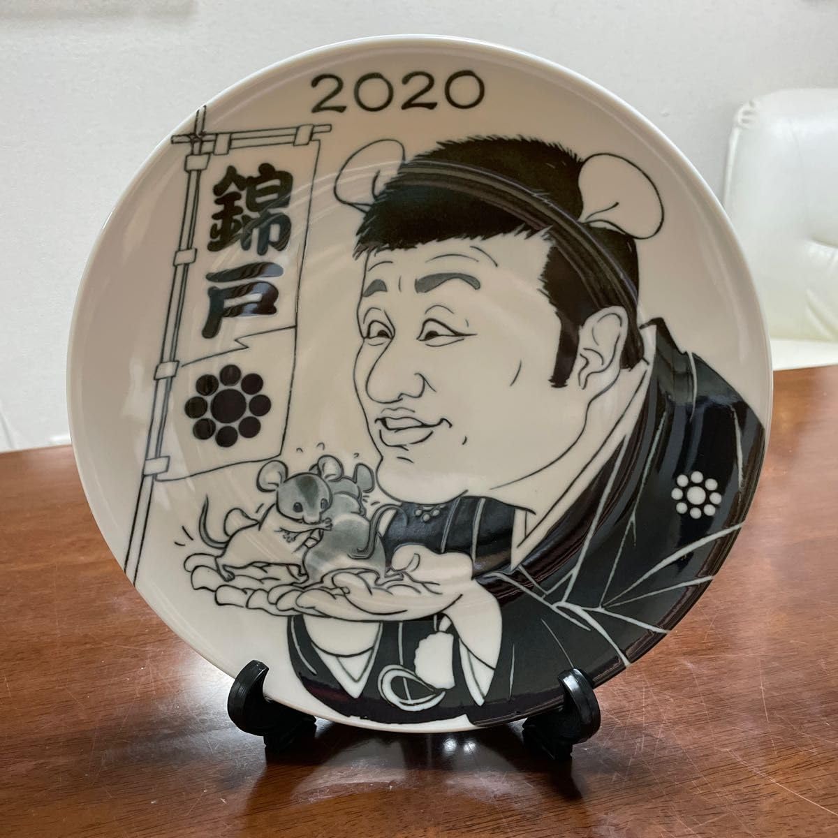 Amazon.co.jp: 絵皿 飾り皿 相撲 錦戸親方(水戸泉) : ホーム＆キッチン