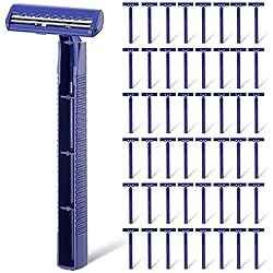 Chumia Twin Blade Razors for Men Stainless Steel Disposable Razors Men Bulk Plastic Shavers Multipurpose Portable Manual Disposable Shavers for Bathing Hotel Travel(195 Pieces)