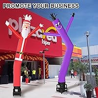 Vista 5 de MOUNTO Juego completo de marioneta bailarina voladora de 6 pies con soplador de 1/3 hp (Papá Noel)