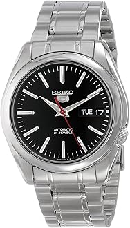 Automatic Watch for Men 5-7S Collection - with Day/Date Calendar, Luminous Hands, Stainless Steel Case & Bracelet