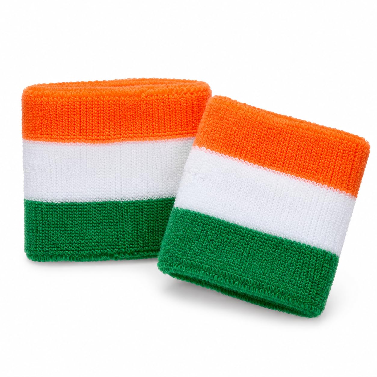 Tiranga Wristband Orange White Green Tricolour Set of 2 | Tricolour Stripes, Wrist Band-image-3