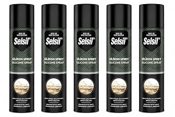 Selsil Silikon Sprey 500 ml  effaf Ya lay c  Su  tici ve Ses  nleyici Bak m Spreyi 5 Adet