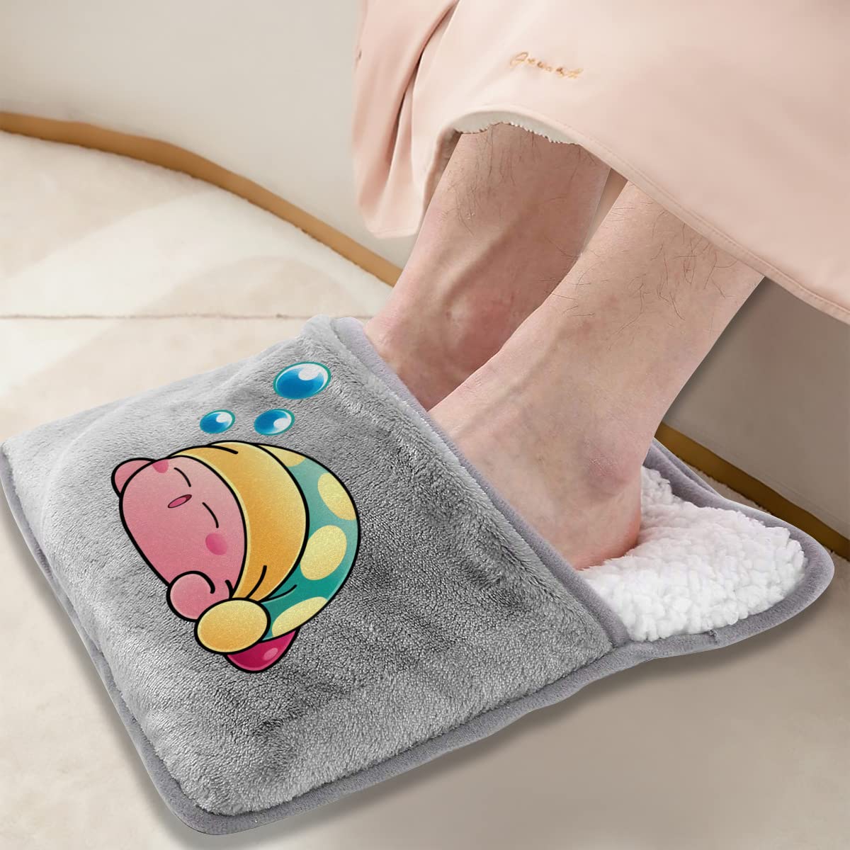Amazon.co.jp : フットウォーマー USB給電式 50℃発熱 星のカービィ