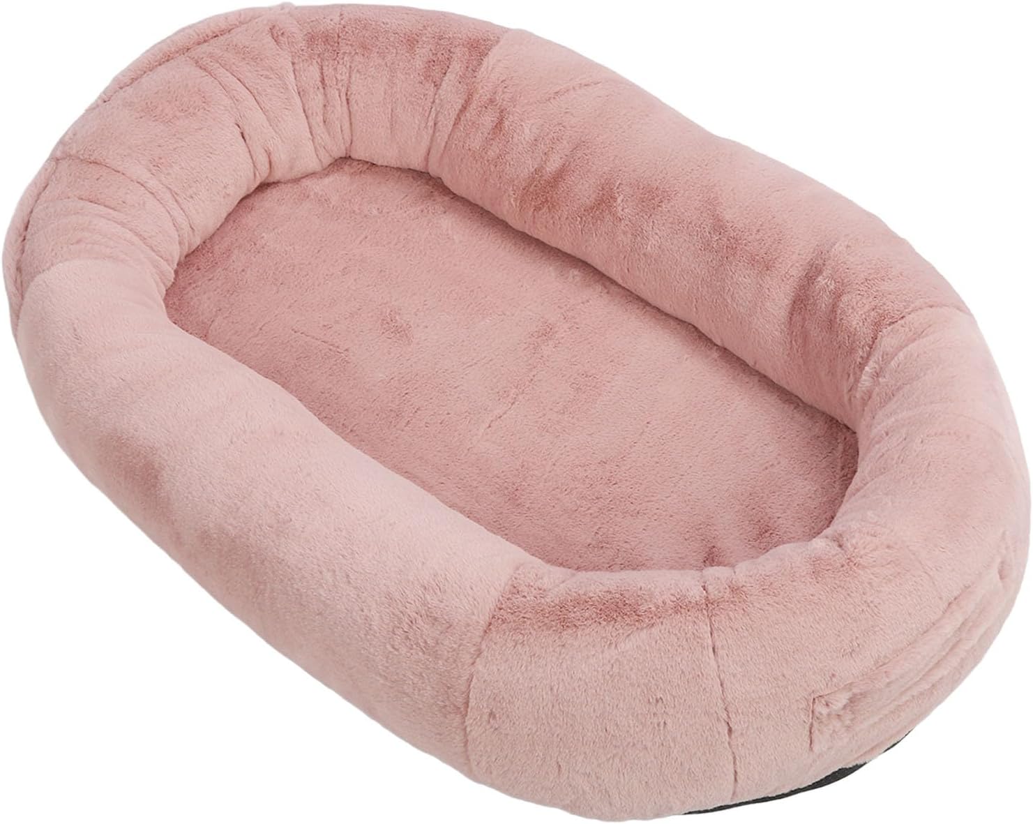 Human Sized Big Dog Bed with Storage Pocket, Washable Detachable Orthopedic Napping Human Dog Bed for Adult and Pets, Comfort and Bonding (100 * 70 * 30)