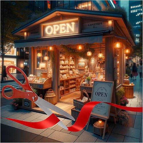 Miniatura 8 de Tijeras gigantes de 25" para ceremonia de corte de cinta, tijeras de corte de cinta para eventos especiales inauguraciones y ceremonias