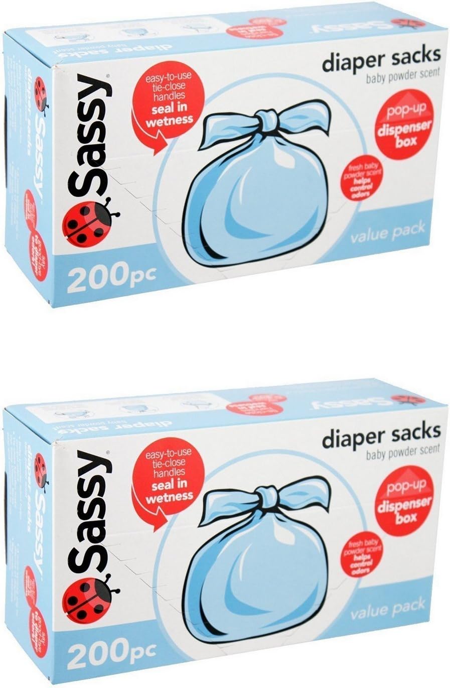 SassyBaby Disposable Diaper Sacks (400)