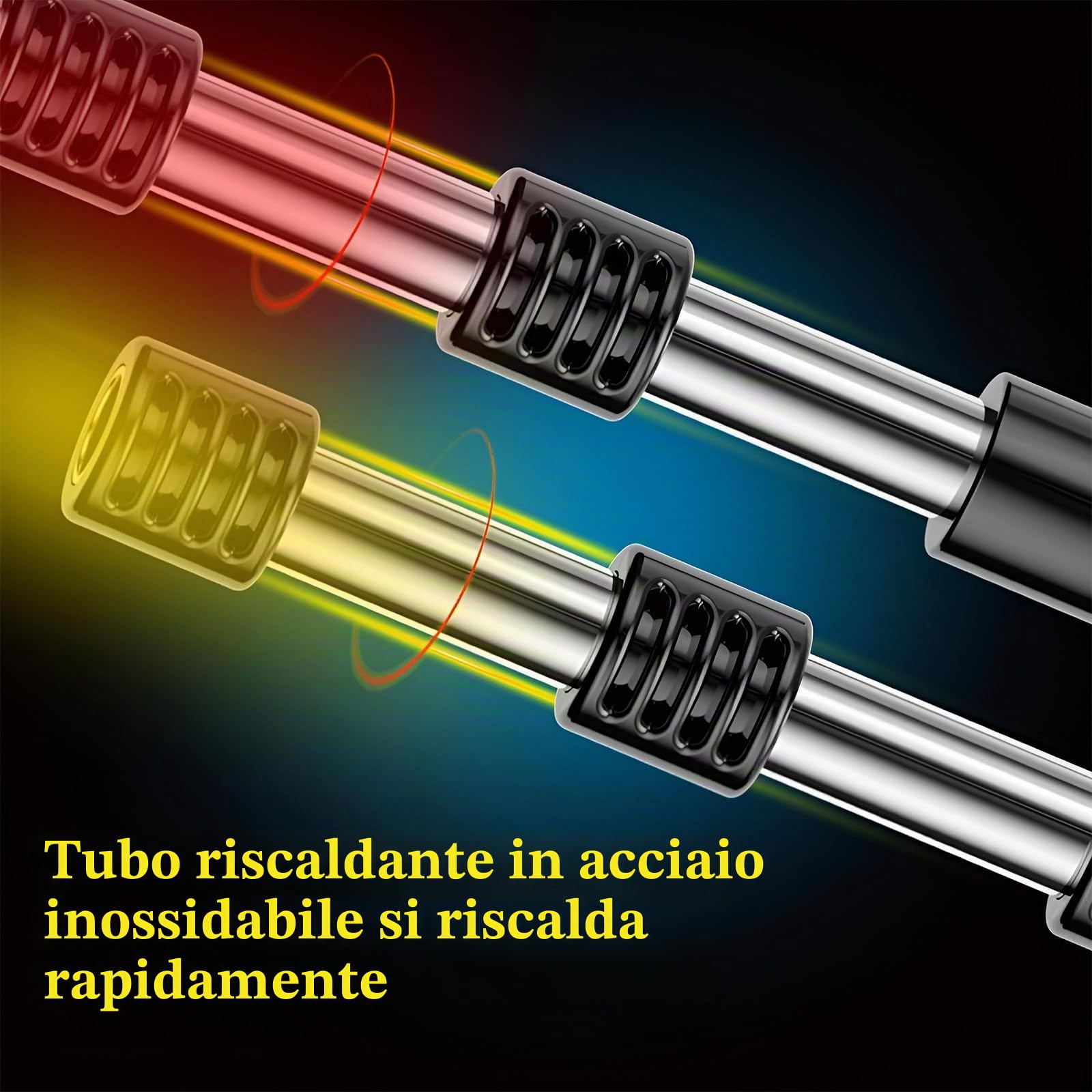 Scaldaacqua Elettrico Portatile A Immersione, Scaldabagno Sommersione Con Display Digitale Della Temperatura E Spegnimento Automatico, Protezione Di Sicurezza In Acciaio Inox.