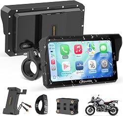 Carpuride W602S Pro Motorcycle Carplay Screen with BM05 f…