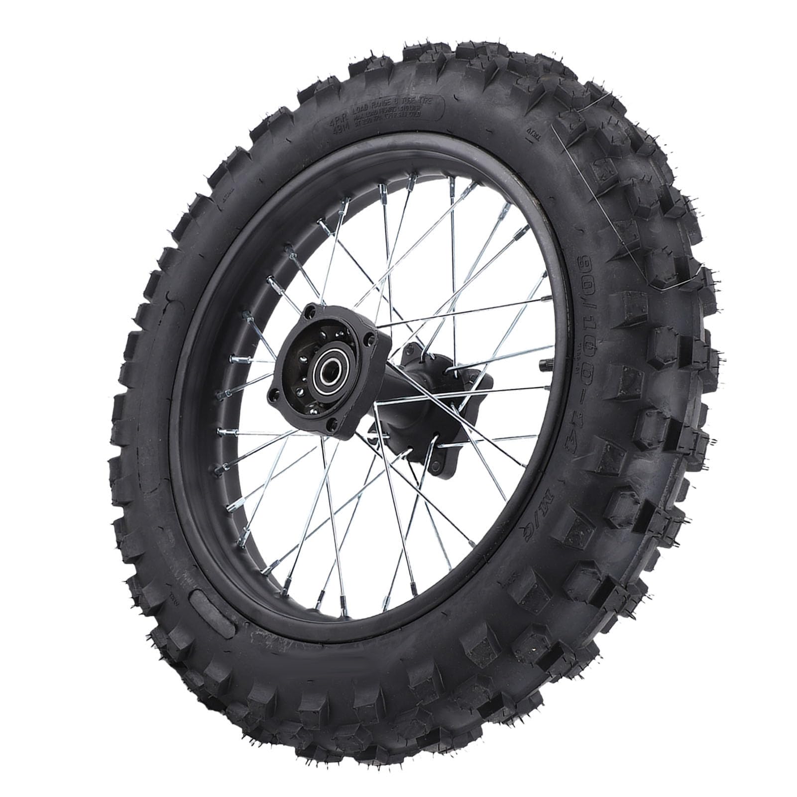 Tbest 14-calowy zespół Opony na felgę Tylnego Koła Guma o Wysokiej Wytrzymałości Trwały Motocykl z technologią przeciwwybuchową do Rowerów Terenowych Monkey 125 140 150 160 Ml
