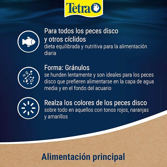 Foto 5 de 8 de Tetra Discus Colour Granules para peces disco, 500 ml