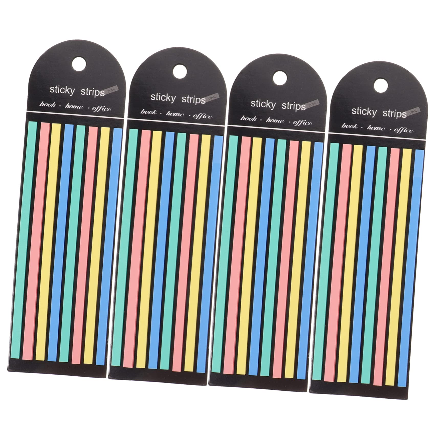 EXCEART 4piezas Cintas Resaltadoras Transparentes Para Anotaciones Pestañas De Página Adhesivas Marcadores De Libros Libros De Índice Fluorescente Herramientas De Estudio Efectivas Para