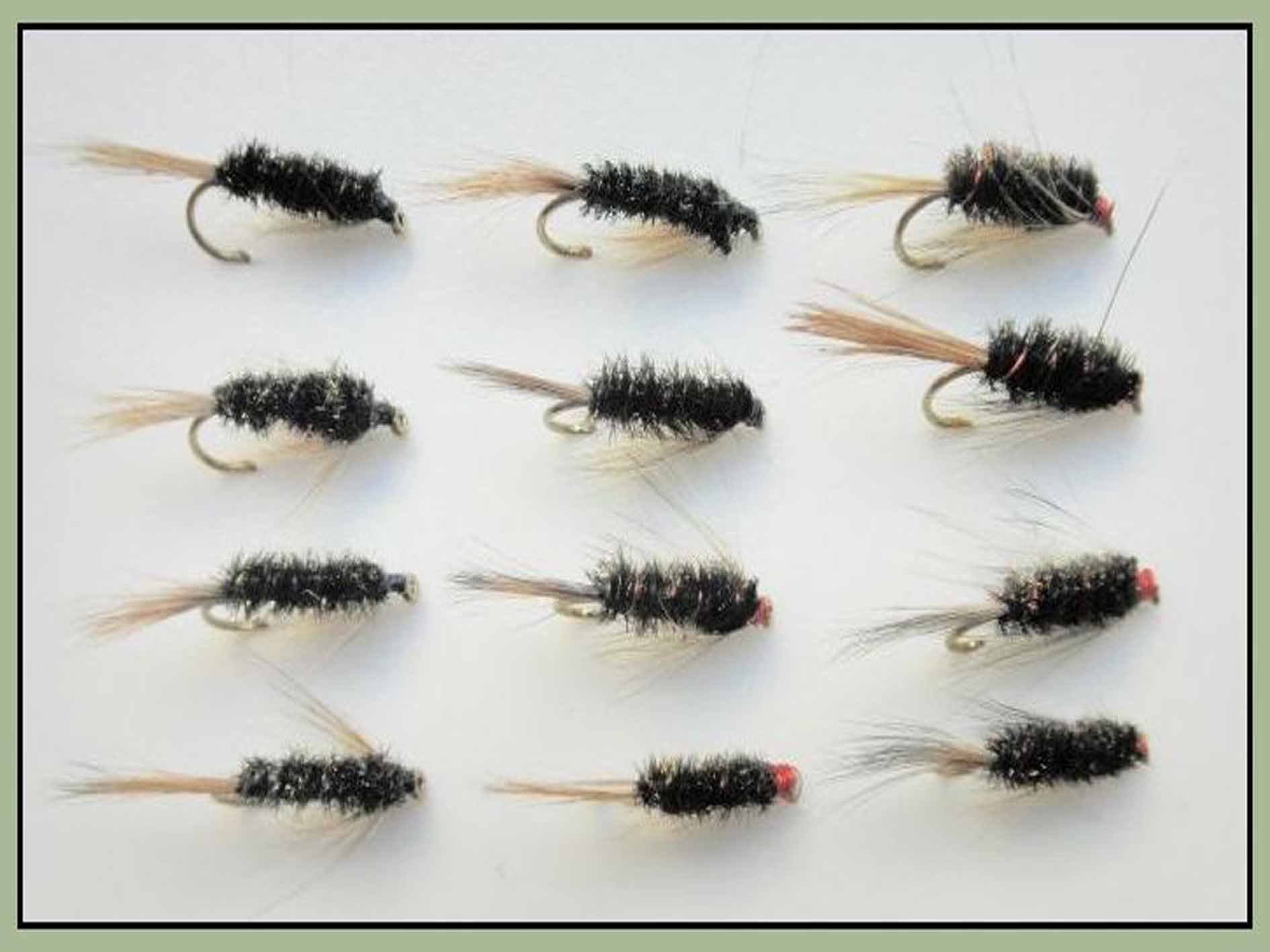 12 Barbless Diawl Bach Nymph Trout Flies - Red and Natural, choice of sizes, Top selling Nymph Flies (10) (12)