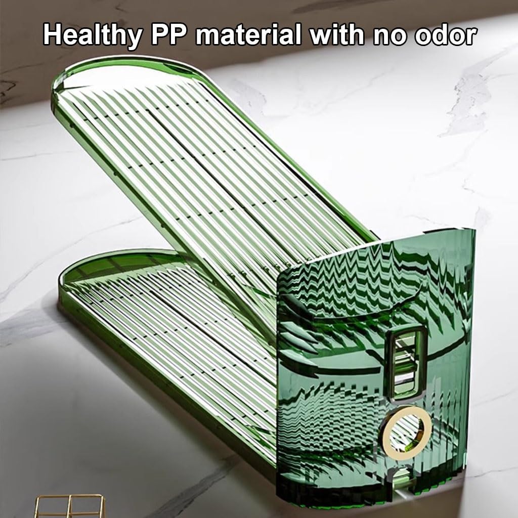 Shoe Slots Organizer 15 Piece Shoe Stacker Shoe Slots Save Space, Double Stacked Shoe Racks, Suitable for Most Shoes (Color : Green, Size : 15pcs)