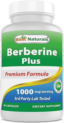 Miniatura 1 de Best Naturals Berberina Plus 1000 mg por porción, (sin OGM), 60 cápsulas  Contiene berberina HCL 1000 mg, vitamina C 120 mg y gluconato de zinc 30 mg