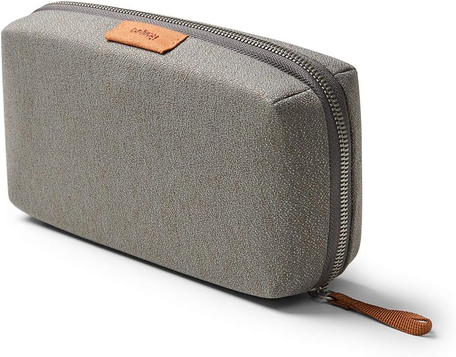 Bellroy Tech Kit (Tech Accessories Organizer Pouch, Zipper Closure, Stores Power Bank, Phone Charger, Cables & More) (Limestone)