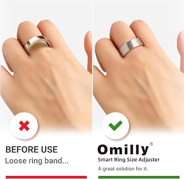 Oura Ring Gen 4 Gen 3 Size Adjuster, 2-in-1 Invisible Smart Ring Resizer Sticker and Insert, Loose Ring Tightener Guard Sizing Kit, 64PCS