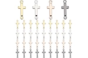 PH PandaHall 40pcs Cross Charms