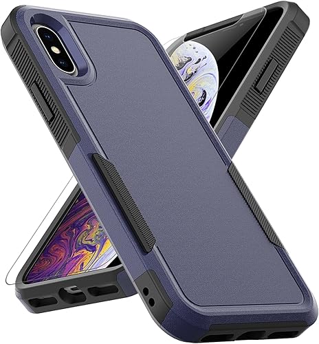 Miniatura 10 de Funda para iPhone X  iPhone XS funda protectora de doble capa resistente para teléfono celular, a prueba de golpes, resistente con protector de