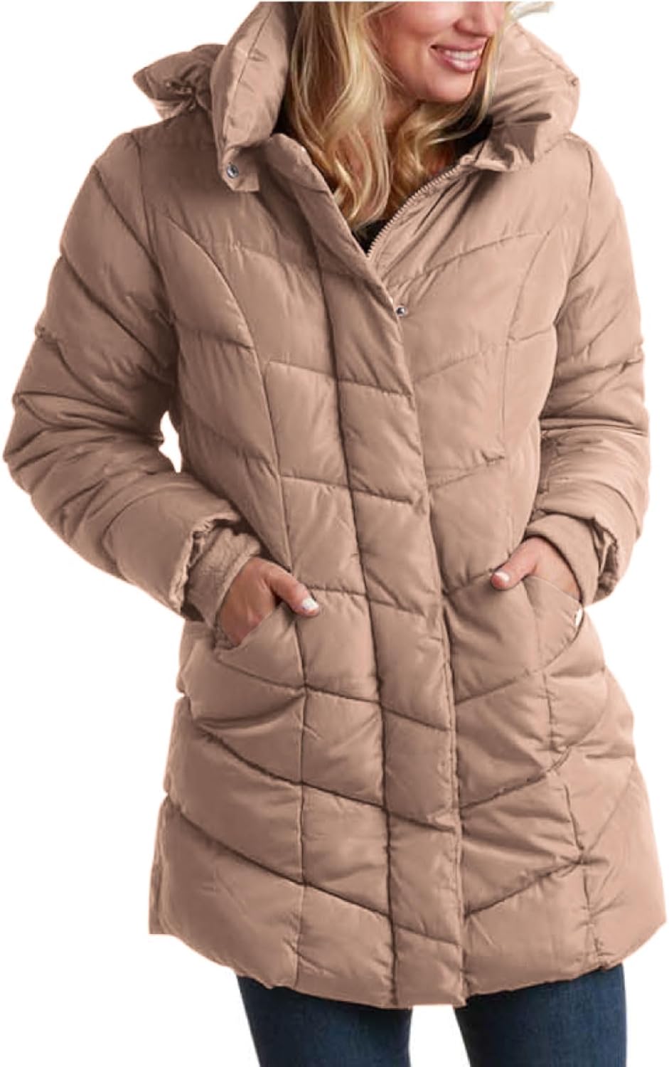 Steve Madden Womens Puffer Jacket – Heavyweight Insulated Quilted Parka Winter Coat – Hooded Bubble Winter Jacket for Women