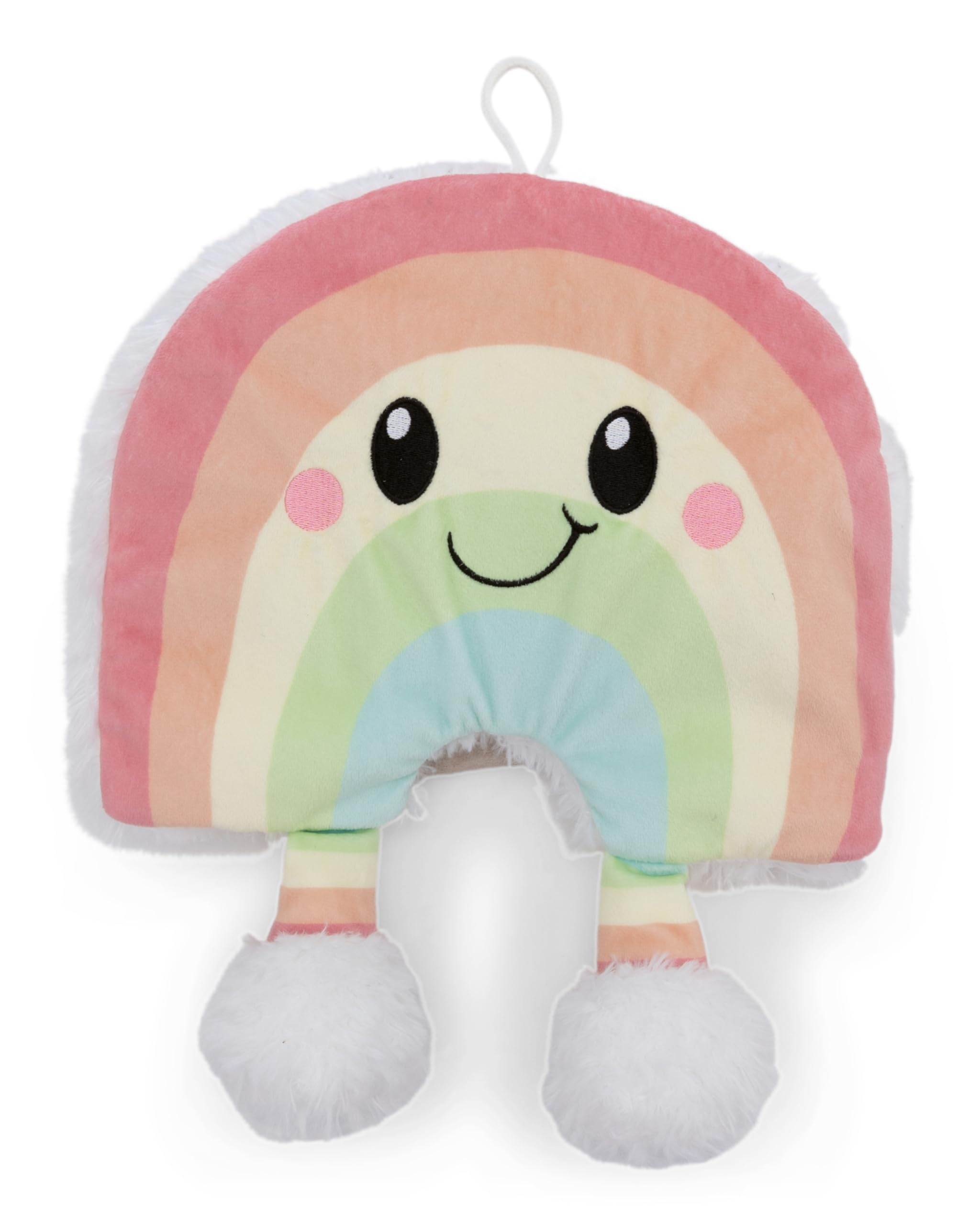 NICI Wärmflasche Regenbogen Nibsi 350ml 23x27cm - bunt - Kuscheliges Wärmetier ab 10 Monaten – Plüschtier-Wärmflasche, Wärmebeutel für Kinder und Erwachsene | 62331
