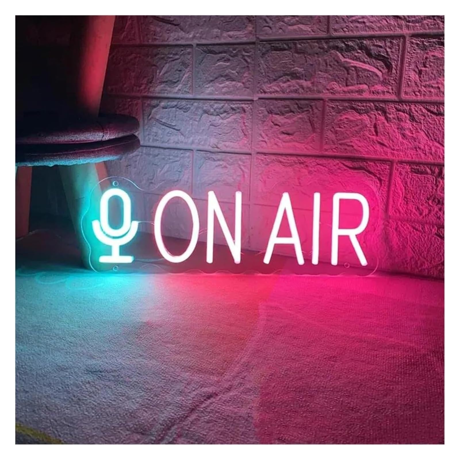 In onda per la registrazione in streaming live per dell'insegna al neon Insegna luminosa Decorazione Studio Camera(Rosa)