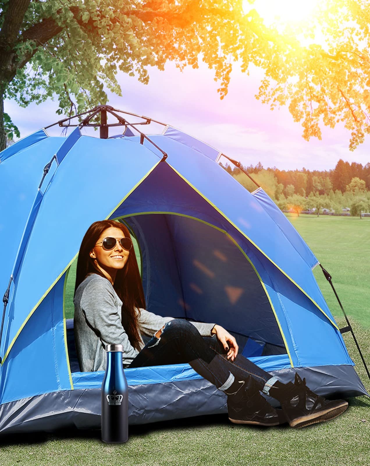 CLIPOP Campingtent voor buiten, opvouwbare snelopenende CLIPOP Campingtent voor buiten, opvouwbare snelopenende