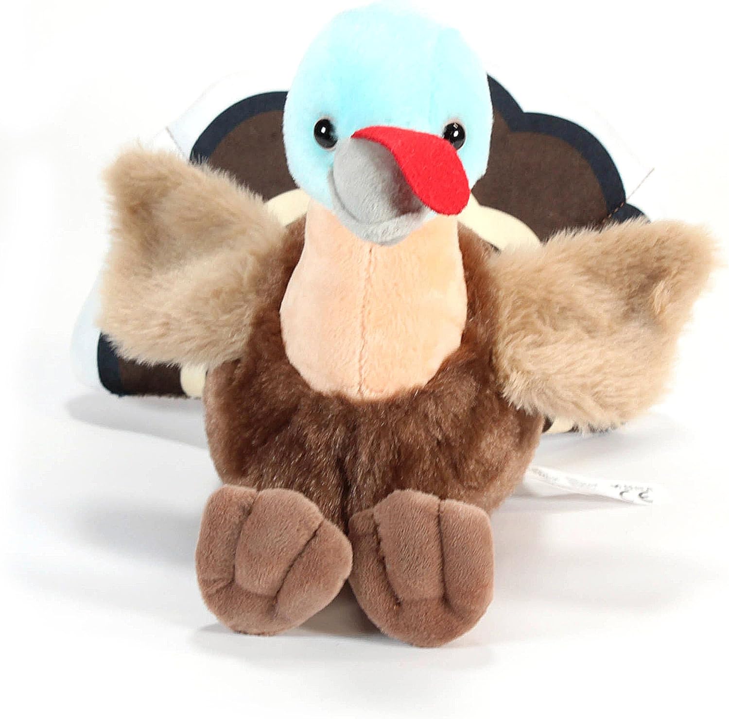 The Petting Zoo Turkey Stuffed Animal Plushie, Gifts for Kids, Wild Onez Wildlife Animals, Turkey Plush Toy 9 inches