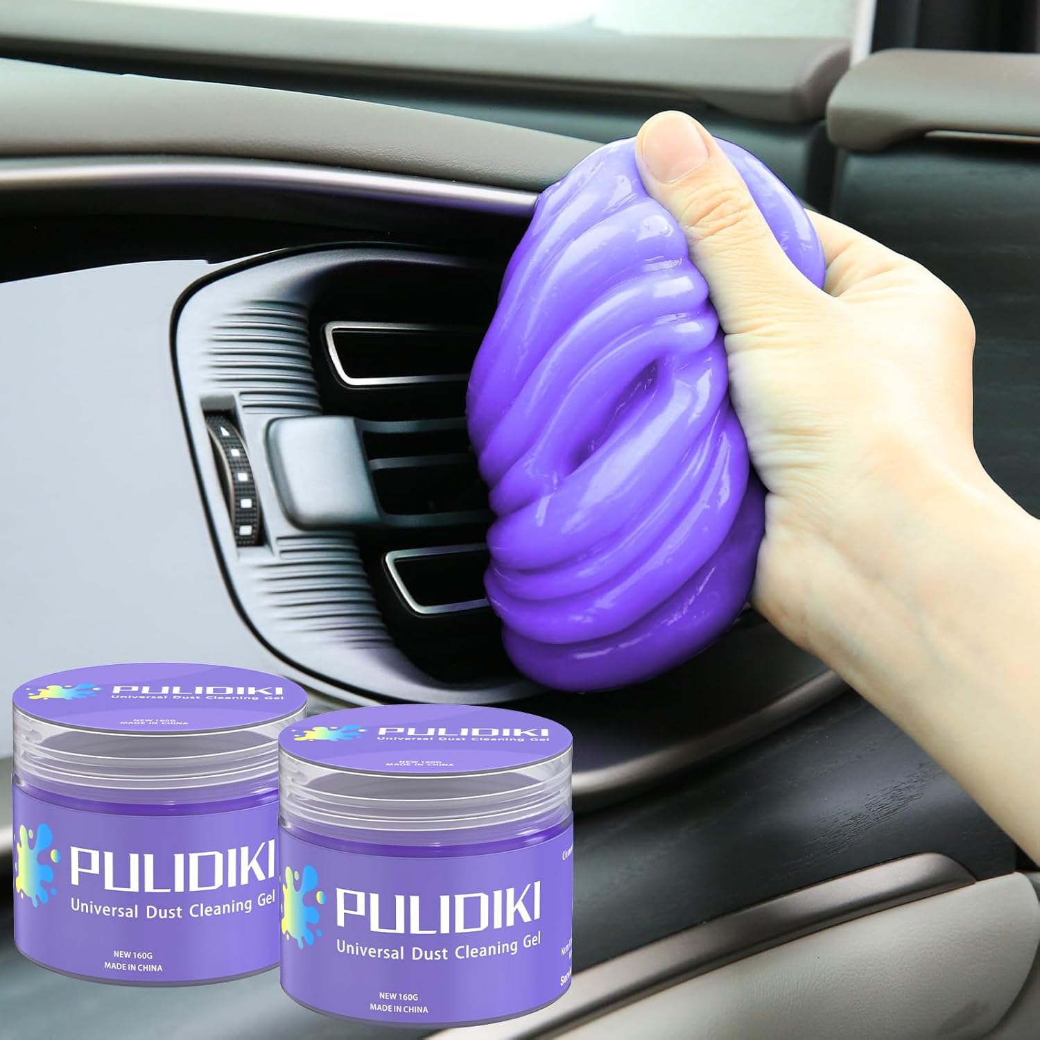 PULIDIKI Car Cleaning Gel Cleaning Putty Car Detailing Kit Car Interior Cleaner Car Slime Cleaner Dust Cleaning Supplies Car Accessories Car Gifts for Men Women Purple (2Pack) PULIDIKI Car Cleaning Gel Cleaning Putty Car Detailing Kit Car Interior Cleaner Car Slime Cleaner Dust Cleaning Supplies Car Accessories Car Gifts for Men Women Purple (2Pack)