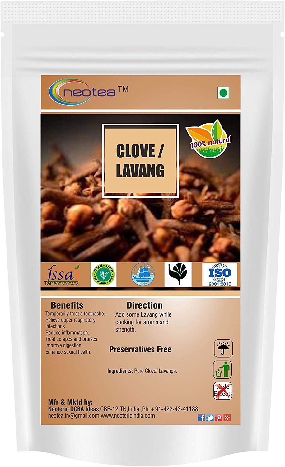 Neotea Clove Or Lavang Powder, 250G (B01MY1Z9UB) Amazon Price History, Amazon Price Tracker