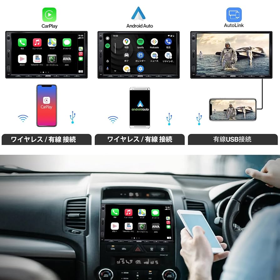 Amazon.co.jp: [ワイドパネル]ATOTO F7 F7TYC7-SE 7インチ カー